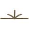 Ekena Millwork Redmond Rough Sawn Timber Gable Bracket, Douglas Fir, 84"W x 35"H x 2"D x 4"F, 10/12 Pitch GBW084X35X0204RED00RDF - alternate 3
